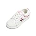 Produktbild Spitze Sneaker Kinder, DoraMe Baby Mädchen Paillette Sterne Brief Skate Schuhe PU Leder Freizeitschuhe Anti-rutsch Schnür Turnschuhe für 4-11 Jahr (10 Jahr/Size(CN):34, Rosa)