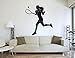 Produktbild Wandtattoo Tennis Tennisspielerin beim Spiel #183C schwarz 120cm x 130cm (RAL9005) VERSANDKOSTENFREI!