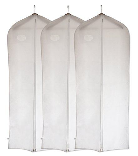 Dryzem Juego de 3 fundas transpirables y largas para trajes, camisas y vestidos de fiesta