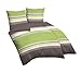 Produktbild Castell 0060647 Bettwäsche-Set, Baumwoll-Satin, 4 tlg., 2x80x80 cm + 2x135x200 cm, grün