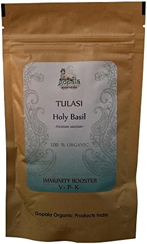 Organic Tulasi Tulsi Ocimum Sanctum (HOLY BASIL) Powder 100g Immunity Booster USDA Certified Herb