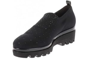 Valleverde Mocassini Donna 45103 Pelle Nero Calzature Casual Comoda Adatta per Tutte Le Occasioni. Autunno-Inverno 2021-2022.