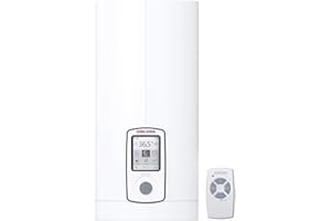 STIEBEL ELTRON Vollelektronischer Durchlauferhitzer DHE Connect 27 kW, immer gradgenaue Temperatur, energiesparend dank 4i Technologie, WLAN Radio, Bluetooth, VDE geprüft, 234468