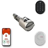 Desi Utopic R Akıllı Kilit, Telefondan Kontrol ve Şarj Edilebilir Pilli Akıllı Kapı Kilidi - Kolay Montaj, Deliksiz Montaj (U