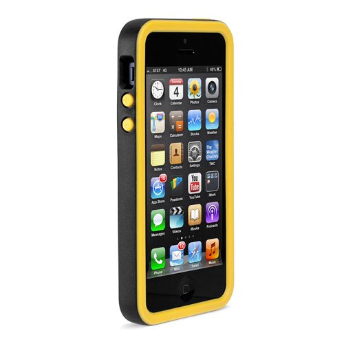 NewerTech NuGuard KX Buzz 4" Funda Negro, Amarillo - Fundas para teléfonos móviles (Funda, Apple, iPhone 5/5S, 10,2 cm (4"), Negro, Amarillo)