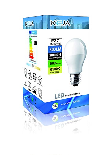 LED FACTORY 10W E27 LED Lampen, Ersatz für 80W Glühlampen, 800lm, Kaltweiß, 6500K, 150° Abstrahlwinkel, LED Birnen, LED Leuchtmittel, 6er Pack - 4