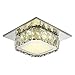Produktbild ETiME Deckenleuchte Modern Deckenlampe LED Edelstahl Wandleuchte Kronleuchter für Flur, Gang, Balkon, Schlafzimmer (12W Viereck Warmweiß)