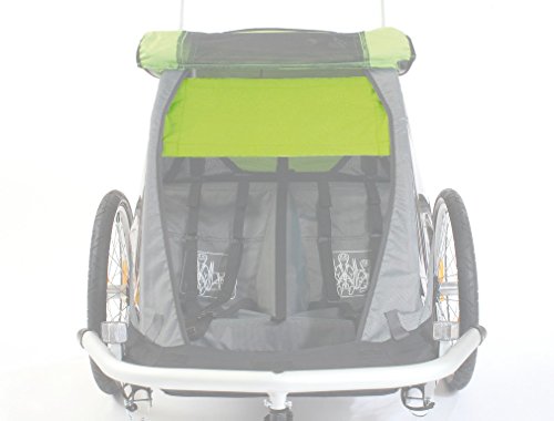 Sonnensegel für Kinderanhänger grün