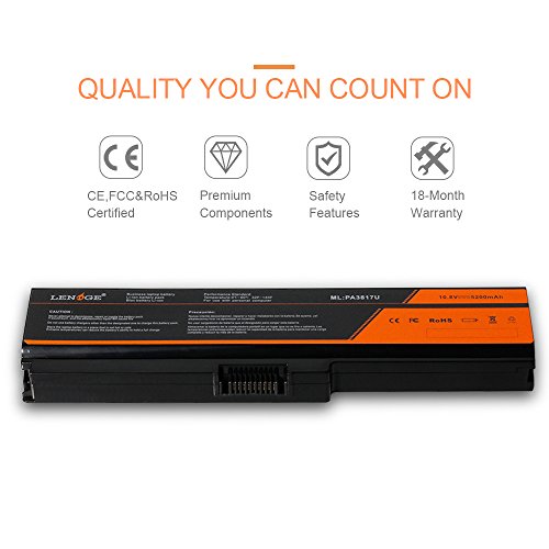 LENOGE Ersatz Hochleistung Akku Li-ion Laptop Batterie Für Toshiba PA3817U-1BRS PA3819U-1BRS Toshiba Satellite C655 L600 L675 L675D L700 M640 M645 P745 Serie - 3