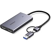 UGREEN 4K@30Hz Capture Card, Full HD 2K 30FPS, 1080P 60...