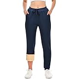 HFDWYJ Pantaloni Donna Felpati Sportivi Morbidi Termici Pantaloni Donna Invernali