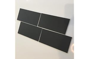 Super Cool Creations Rectangular Tiles, Graphite Grey - Pack of Ten - 8cm x 4cm