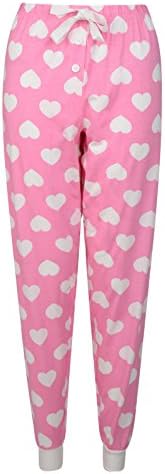 LADIES PYJAMA BOTTOMS EX AVON COTTON PRINTED WOMENS LOUNGE PANTS UK 8-22.