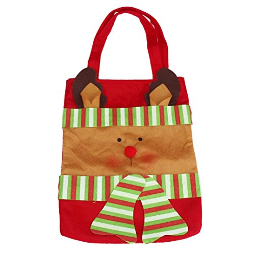 Christmas Gift Bags, Transer® Merry Christmas Santa Claus Decorative Gift Bag for Candy Stocking Filler (Image A)