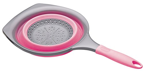 Colourworks Faltbarer Seiher, 1,4 Liter, 19 cm – Rosa - 2