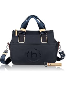 bugatti Ladies Lido - Damen-Handtasche mit RFID Fach, navy blau + Schlüsselanhänger