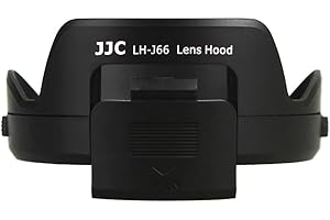 JJC Gegenlichtblende mit Seitenfenster, wendbar, für Olympus M. Zuiko Digital ED 12-40 mm f/2.8 PRO – Ersatz für Olympus LH-66, LHJ66BK