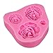 Produktbild COM-FOUR Silikon Form"Rosen" für Marzipan und Fondant - Tortendeko (01 Stück - Rose)