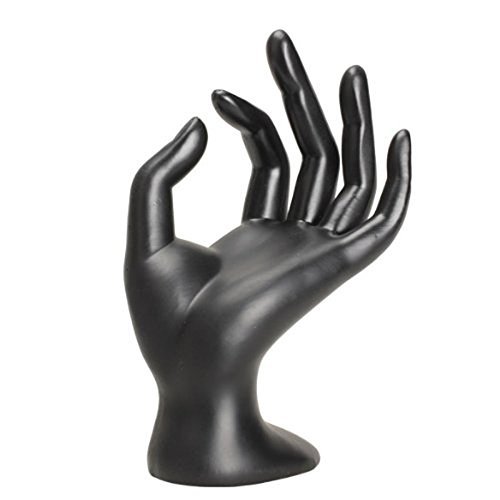 Handmodel - SODIAL(R) Schmuck Ring Armband Halskette Anzeige Halter Staender fuer Schaufenster Hand Design (Schwarz)