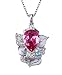 Ganesha Ganpati God Swarovski Crystals Rhodium Plated Princess Pendant Chain Jewellery for Men, Boys, Women & Girls (Pink & Silver) RS.1850.00