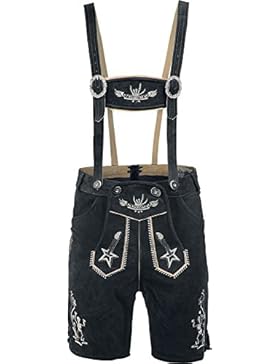 Almwerk Rock Lederhose Lederhose schwarz