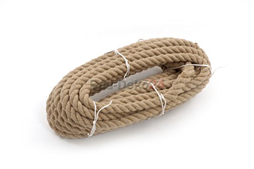 Juteseil 14mm 15m Jute Leine Tau Tauwerk Sport Deko Seil Hanfseil Hanf