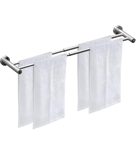 BESy Barre De Serviette De Bain Réglable De 40 à 72 Cm