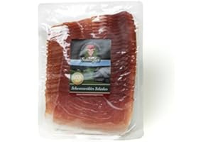 ‎SCHWARZWALD METZGEREI SCHAUFLER Black Forest Butcher Shop - Black Forest Ham with Hearty Smoky Aroma - 600 g Cut Smoked Ham According to Black Forest Tradition