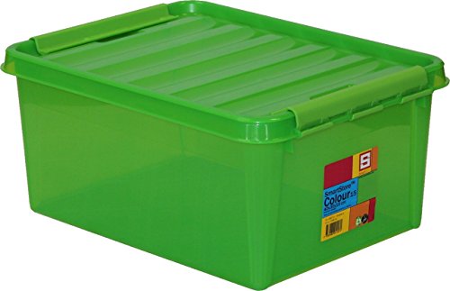 Orthex 35082143 3er-Set Clipbox Smart Store Colour, 15 Liter, grün - 3