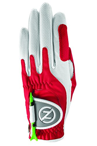 Zero Friction Ladies' Compression-Fit Synthetic Golf Gloves, Universal Fit One Size