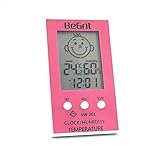 termometro habitacion bebe amazon Lee en grados Celsius y Fahrenheit opcional; Rango de temperatura interior: -10 ° C ~ + 50 ° C (14 ° F ~ 122 ° F), rango de medición de humedad: 20% ~ 90%; El reloj se puede ajustar en el modo de 12 o 25 horas.