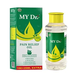 MY Dr. Pain Relief Oil (100 ml + 25 ml Extra) - Relieves Joint Pains & Body Pains - Aromatic, Non-Sticky & Stain-Free