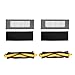 Produktbild Prevently Accessories for ECOVACS DEEBOT OZMO 610, 2 Central Brush + 2 Filter, Vacuum Cleaner Replacement Parts for ECOVACS DEEBOT OZMO 610