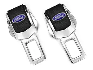 Set of 2 Car Safety Alarm Stopper Null Insert Seat Belt Buckle Clip for All Cars (F-O-R-D Design) by Generic Hub