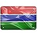 Produktbild istisign Aluminiumschild Gambia 3D-Flagge 20,3 x 30,5 cm dekorative Blechschilder