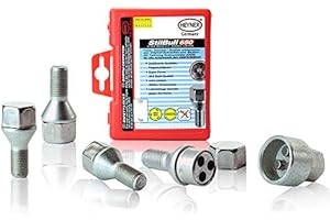 Fits BMW 5 Series E60 E61 Models 2004 To 2010 Heyner Germany StillBull Locking Wheel Nuts M12x1.5 Set 4 Locks Alloys Antitheft Protection Bolts I