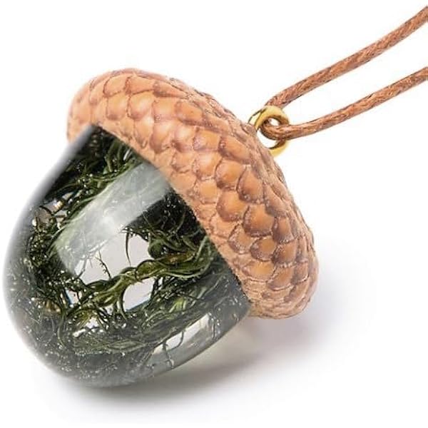 HARMONITE English Acorn Pendant Necklace For Women And