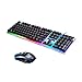 Produktbild VCB G21 Game Luminous USB-Maus und Tastaturanzug mit Regenbogen-LED-Leuchten - Schwarz