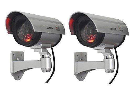 FosCadit 2 PCS Dummy Security IR Camera Review Realistic Fake CCTV System