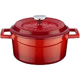 Lava D&ouml;k&uuml;m Yuvarlak Tencere, Trendy, 16cm, Kırmızı