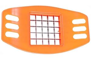 TOOLOFLIFE Picadora de patatas Picadora de patatas Cortador de virutas de frutas Herramienta de freír francés para verduras, cebollas, zanahorias, pepinos (naranja)