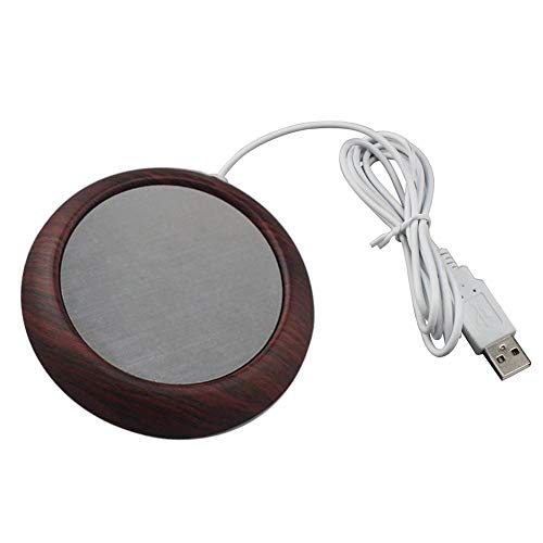 Preisvergleich Produktbild Welcometo Kaffeetassenwärmer, USB-Kaffeetasse-Erhitzungsbahn, Kaffeetassen-Heizkissen, elektrische Wärmerplatte für Wassermilchsuppe Teewärmer Glas Keramik, Schreibtisch Heimgebrauch