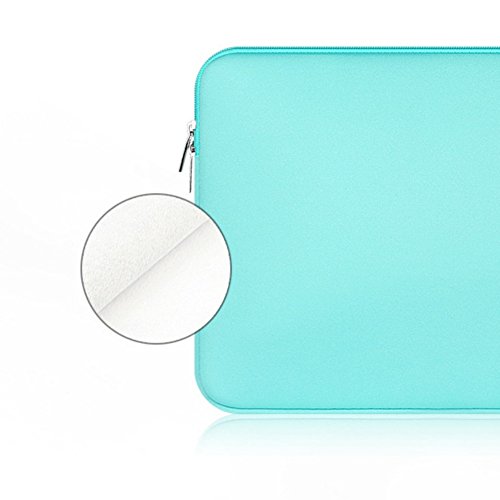 Balai Doppel-tasche Reißverschluss Computer Bag Notebook Schutz Paket Tragbar Notebook Taschen Hüllen, 14 inch Blau - 3