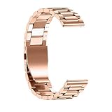 Igemy 2018 Beliebte Luxus Edelstahl Ersatzband für Samsung Galaxy Watch 42mm Armband + Repair Tool Anpassen (Rosegold)