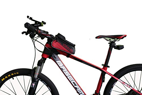 Vdealen Wasserdichte & Stoßfeste Fahrrad Handy Rahmen Tasche, Handyhalterung für 4,2 ~5,7 Zoll iPhone, Smartphone, Samsung, LG, Nexus, Sony, HTC (Schwarz & Silber, M/ 4.7 Zoll) - 9