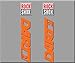 Price comparison product image PEGATINAS ROCKSHOX DART 2 R244 STICKERS AUFKLEBER DECALS AUTOCOLLANT NARANJA
