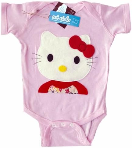 Hello Kitty Handmade Baby Girls Pink Romper Onesie