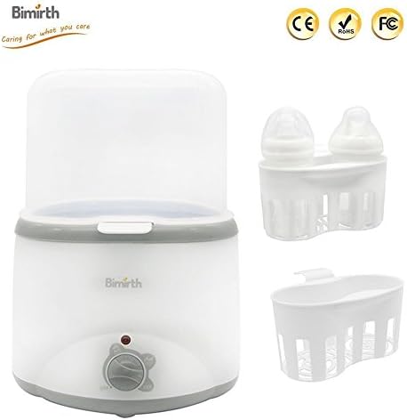 Bottle Warmer, 2 in 1 Electric Baby Breast Milk Bottle Food Multifunctional Milk Heater Sterilizer Warmer Double Bottle for Twins and Babies