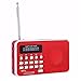 Produktbild AUTOECHO Tragbares Radio Mini-Digital-FM-Radio-Media-Lautsprecher-Plug-in-Karten-Lautsprecher-Musik-Player für Taschenradio-Digital-Media mit überlegenem Empfang und klarem Ton mit LED-Anzeige