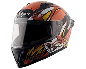 Vega Bolt Bunny Black Orange Helmet-M